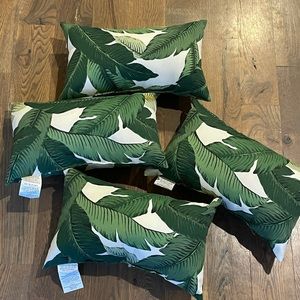 Tropical Palm Leaf Pillows